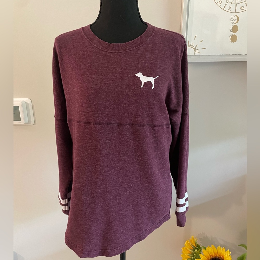 Victoria Secret Pink Slated Pullover Size S.